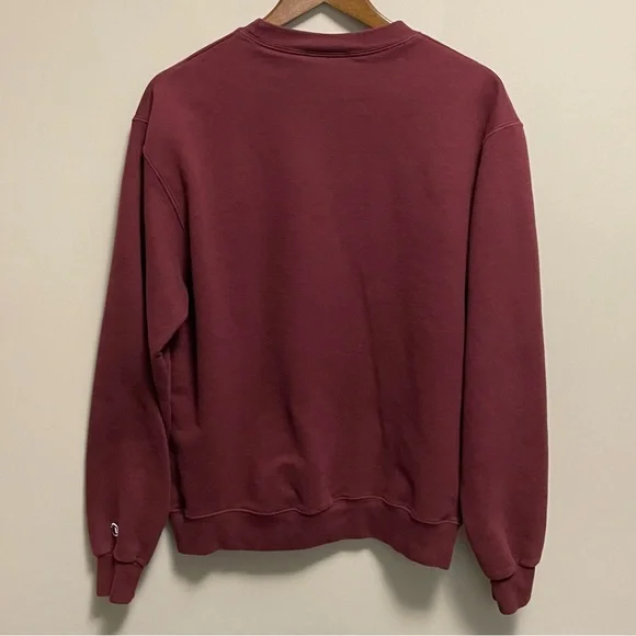 Champion Burgundy Panorama Mountain Resort Varsity Crewneck Sweatshirt Men M - Picture 11 of 12